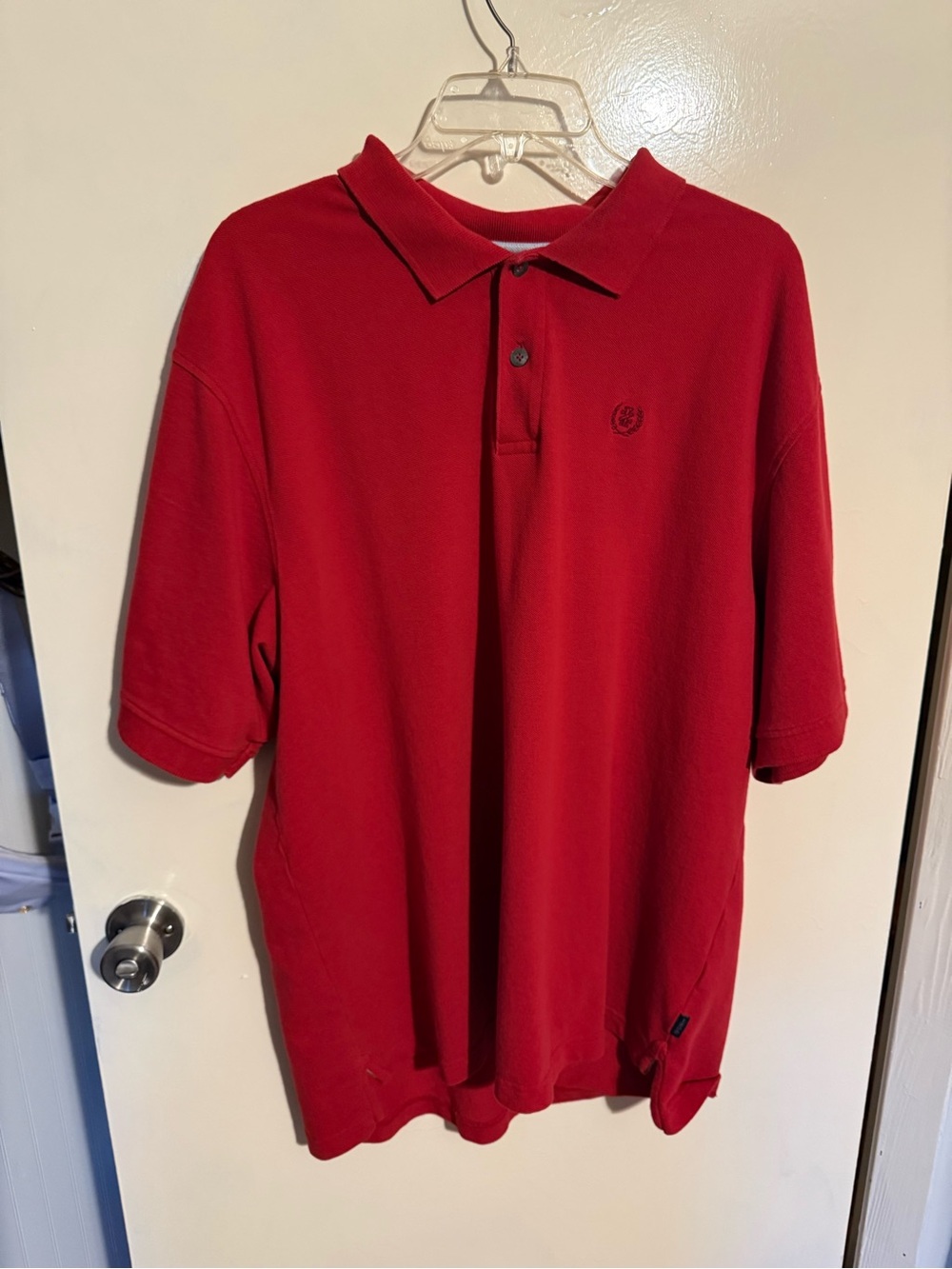Men’s Red Izod Silkwash polo shirt  size XXL - 100% Cotton - Preppy, Bus Casual